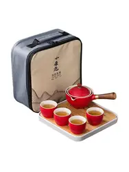 Teaware Chinese Tea Set Tea Infusers For Loose Tea Gong FU Tea Sets Portable Teapot Set With 360 Rotation Tea Maker And Infus