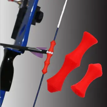 

1pc Archery Rope Guard Finger Protector Tab Silicon Recurve Free Archery Release Shipping and Bow Arrow W3H2