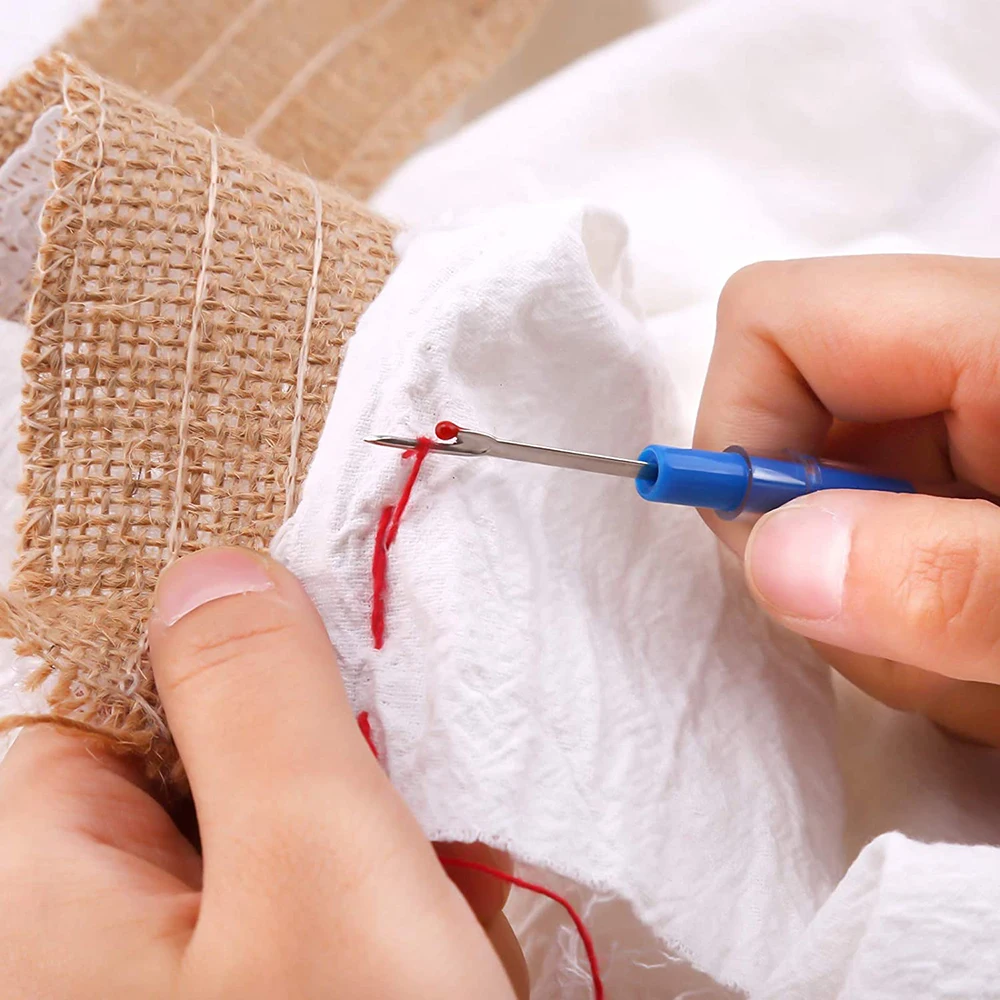 40Pcs Large Eye Hand Sewing Needles Embroidery Stitching Needles w/ Storage  Case