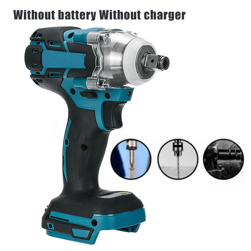 

520Nm Multi-purpose Cordless Brushless Impact Wrench 1/2in Woodworking Equipment