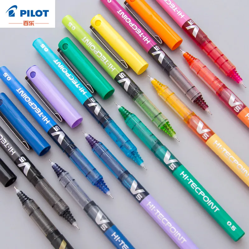 Ручка PILOT V5 с полными иглами и жидким гелем 0 5 мм 12 шт.| |