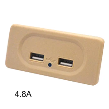 

High Speed Charging Indicator Light RV USB Charger Socket Power Motorhome Dual Outlet Multi Protection Universal Recessed Mount