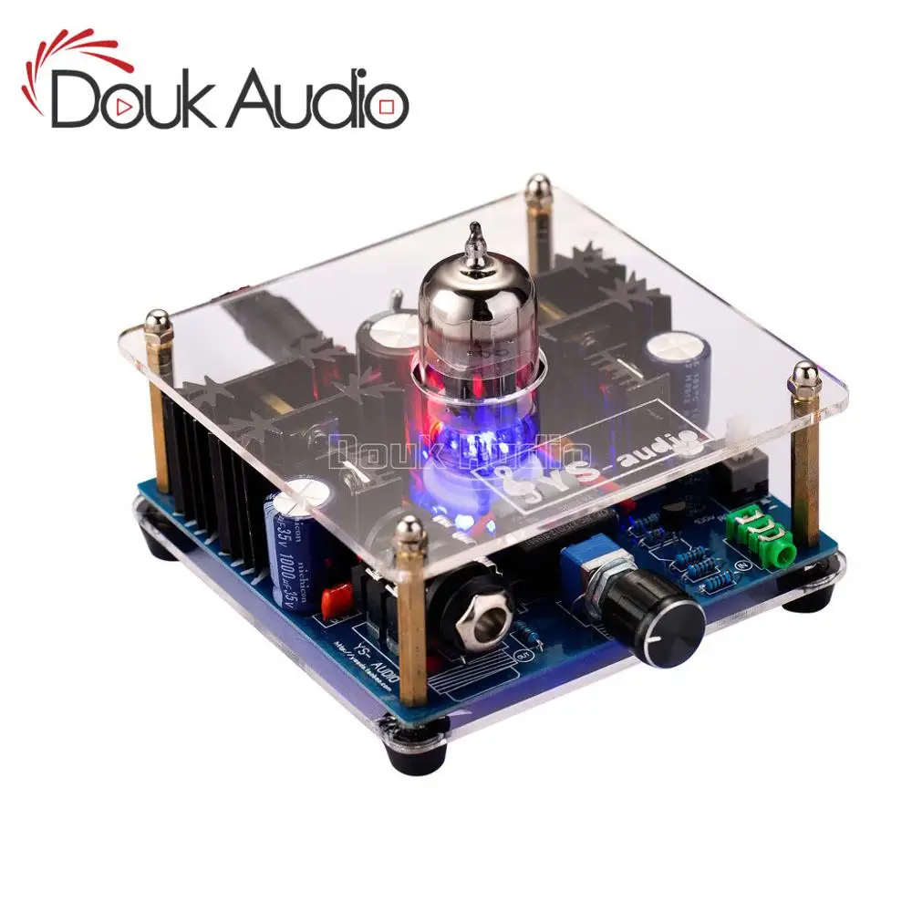 Douk аудио мини 12AU7 вакуумная трубка мульти-гибридный усилитель для наушников стерео Предварительный усилитель класса A