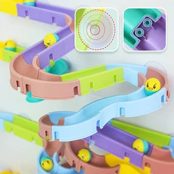 Jouets de bain pour bébé, blocs de bricolage, course coulissante, assemblage, plateau tournant, baignoire douche, piste pour enfants, ensemble de jeux d'eau 
