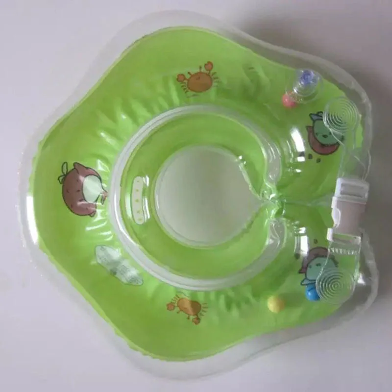Swimming Baby Accessories Neck Ring Tube Safety Infant Float Circle For Bathing Inflatable Water Drink Cup