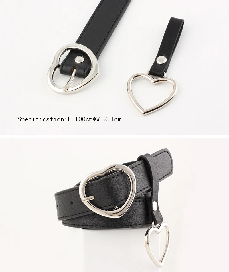 Women Ring Belt Leather Geometric Heart Pin Buckle Belts Ladies Fringe Tassel Wide Waist Belts for Women Retro Jeans Waistband