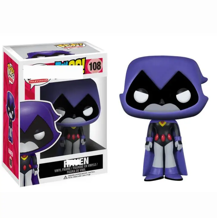FUNKO POP Titans Raven #108 виниловые 2020 Фигурки Коллекция Модель игрушки для детей