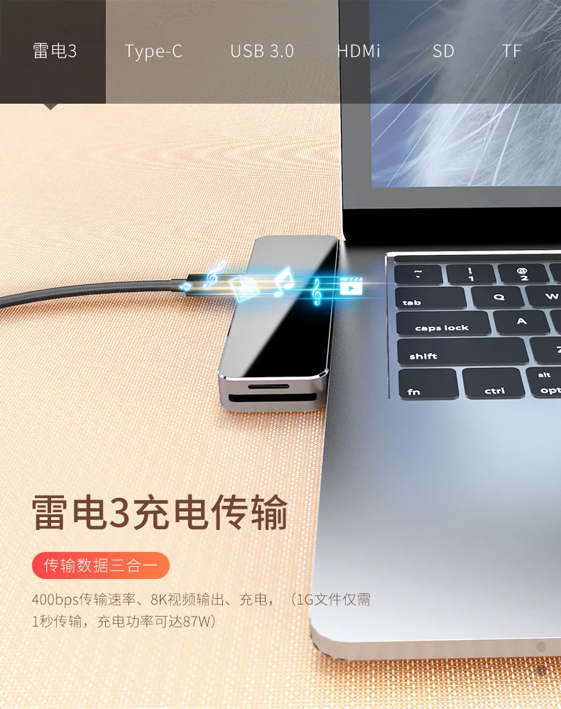 Xindeli тип-c концентратор USB+ кардридер для macbook pro док-станция для ноутбука