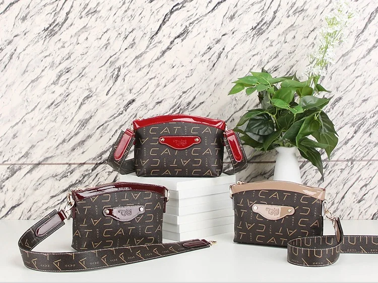 Navy cat Retro Square Bag Ladies Handbag Shoulder Messenger Bags Female 2019 New Korean5