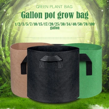 

Plant Grow Bags home garden Potato pot greenhouse Vegetable Growing Bags Moisturizing jardin Vertical Garden Bag seedling Green