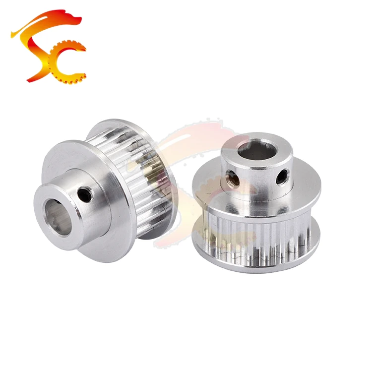

High Quality 10pcs/lot GT3 20 teeth timing pulley bore 6.35mm belt width 6mm aluminum 3GT 20 teeth Free shipping