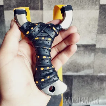 

High quality solid stainless steel flat rubber band slingshot slingshot outdoor sports precision stainless steel slingshot