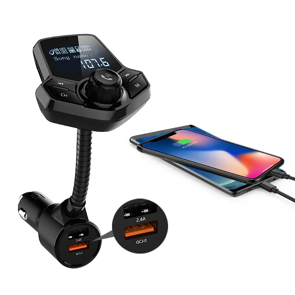 Автомобильный Bluetooth MP3-плеер автомобильный громкой связи телефон беспроводной многофункциональный супер бас прикуриватель USB универсальный Bluetooth Fm Tran