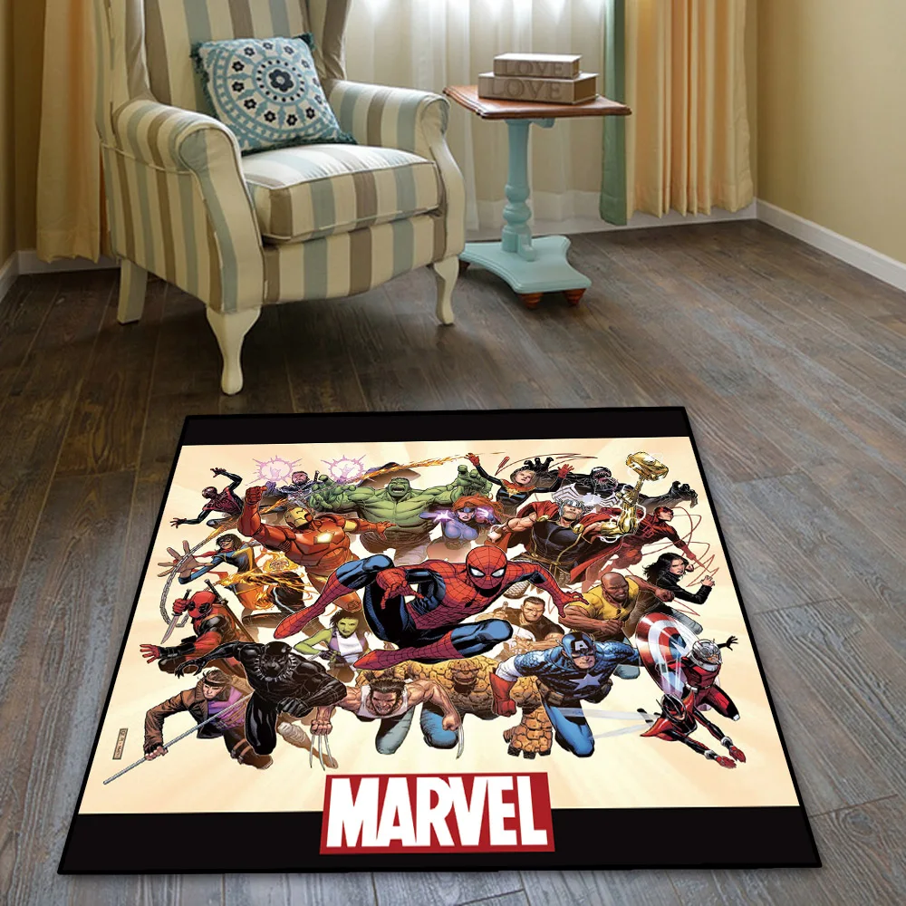 Marvel Comics, напольный коврик, коврик, Квадратный Ковер, для спальни, кухни, гостиной, нескользящий коврик - Цвет: Style 10