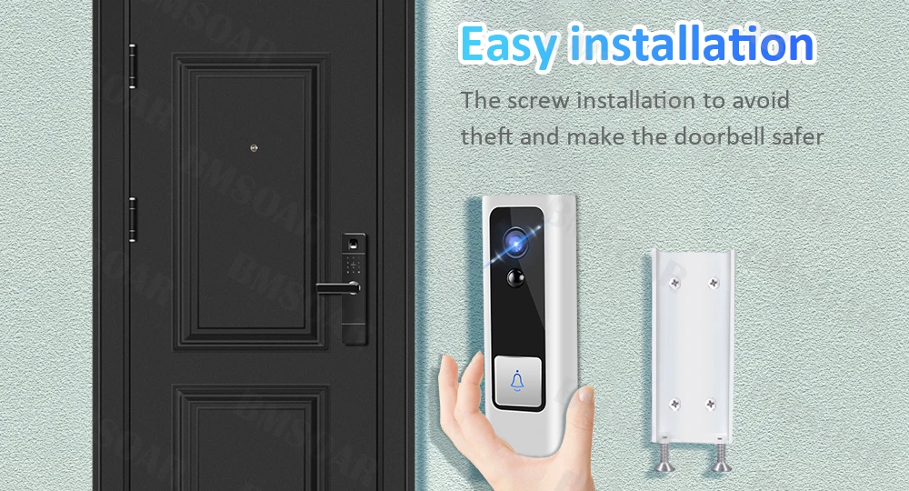 in home intercom music systems Smart Video Doorbell Camera WiFi Wireless Door Phone Home Door Bell Audio Intercom Security Camera PIR Motion Alarm Baby Monitor intercom screen