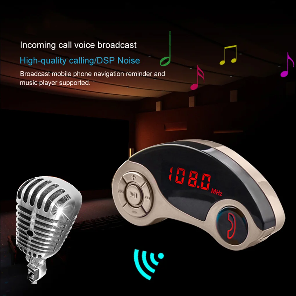 Мини Bluetooth 3,0 USB телефон автомобильное зарядное устройство FM передатчики беспроводной автомобильный комплект MP3 музыкальный плеер Поддержка TF карты
