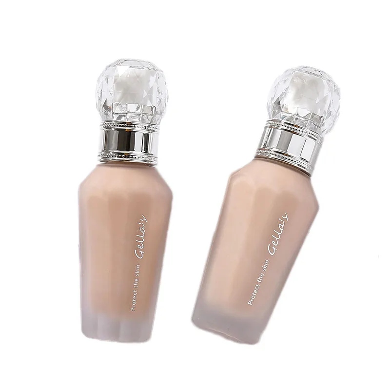 

Matte Diamond Face BB Liquid Foundation Full Cover Concealer Natural Oil Control Brightening Liquid Foundation Moisturizing 45g