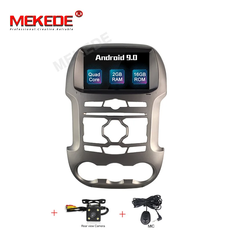 16G CAMERA MEKEDE HD 2G+ 16G Android 9,0 автомобильный dvd-плеер для Ford Ranger 2011- Мультимедиа gps навигация 2 Din Автомобильный Радио Аудио - Цвет: 16G CAMERA
