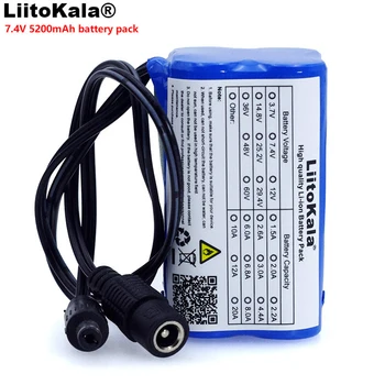 

Genuine/Original LiitoKala Protect 7.4V5200mAh 8.4V 18650 Li-lon Battery bike lights Head lamp special battery pack DC 5.5*2.1mm