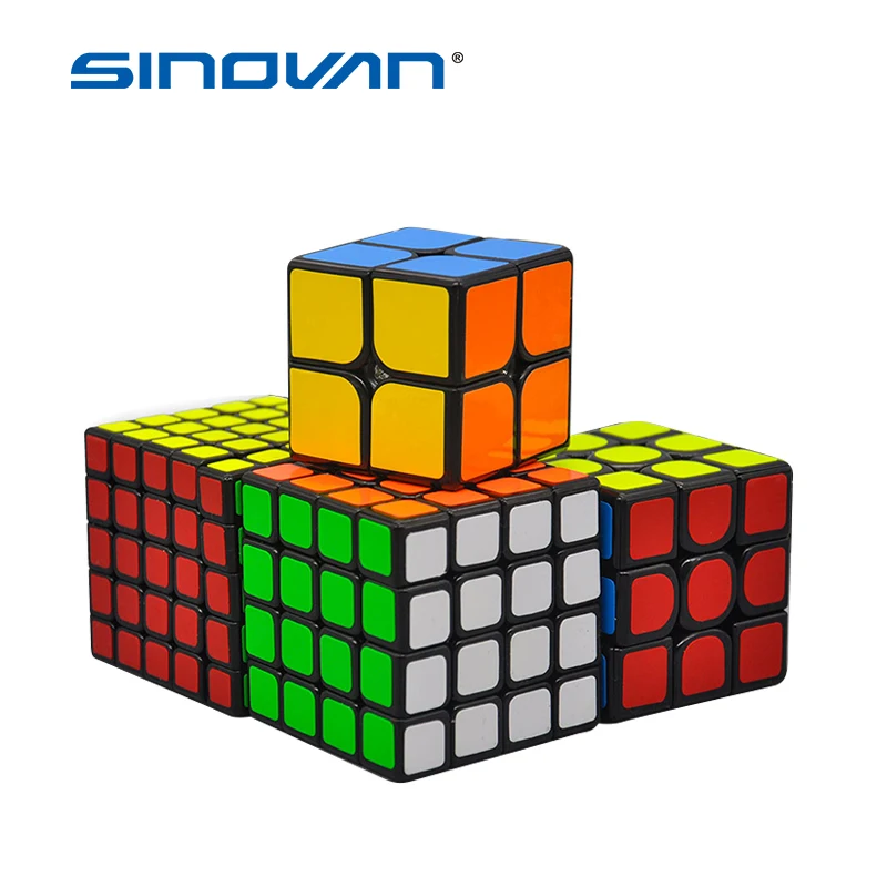 

Diansheng 2x2 3x3 4x4 5x5 Magic Cube Speed Cube Puzzle 4pcs Set Educational Birthday Gift for Kid Brain Game Toy Magic Cube Set