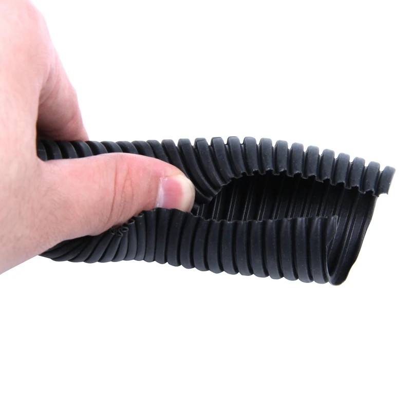 Promotion! 10 Ft 1 inch Split Wire Loom Conduit Polyethylene Tubing Black Color Sleeve Tube