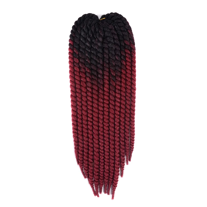 

Luxury For Braiding 2X Jumbo Pre Twist African Synthetic Hair 120g 22" Two Three Tone Colors Ombre Mambo Twist Crochet Briads