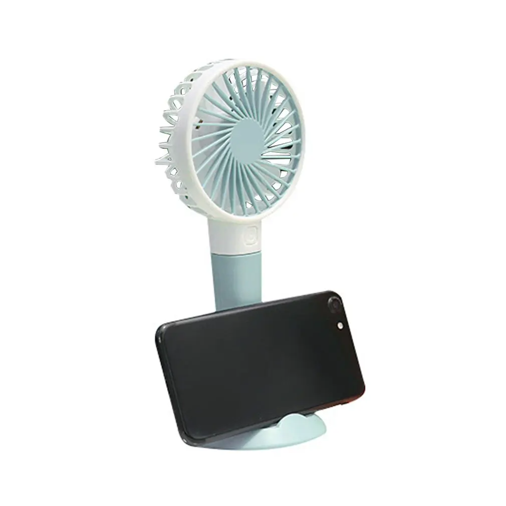 

Blue Usb Charging Treasure Fan Student Portable Portable Brushless Motor Silent Mini Charging Fan Gift