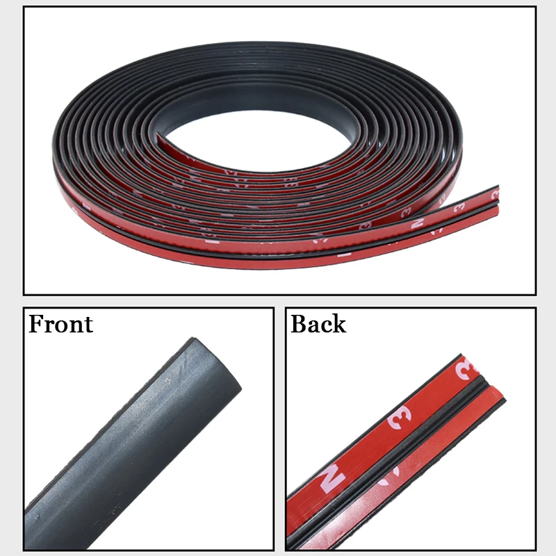 2 м автомобильные уплотнительные полосы Авто протектор уплотнения стикер оконный край лобовое стекло крыша EPDM резиновая уплотнительная полоса шумоизоляция аксессуар