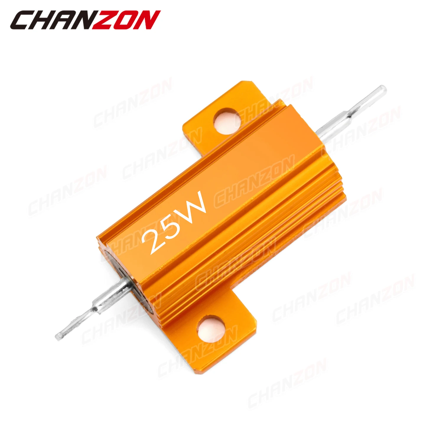2 Pcs 25W 50W 100W Aluminum High Power Metal Case Wirewound Fixed Resistors 0.01 - 10K Ohm Dummy Load Wire Wound Resistance 1K