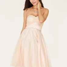 Платье на бретельках Короткие вечерние платья розовый тюль бальное платье принцессы длиной выше колена трапециевидной формы платье Lady beaded на шнуровке коктейльные платья для выпускного вечера