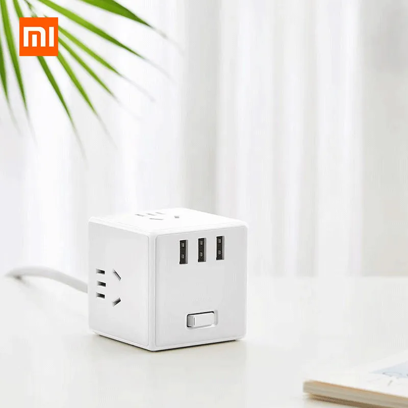 Xiaomi Mijia USB зарядное устройство адаптер питания 6 портов розетка конвертер Экономия пространства розетка для iPhone 11 huawei P30