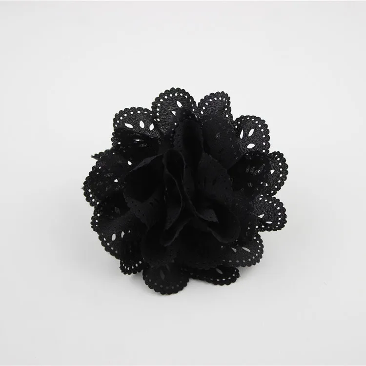 a01 Black 1 шт. заколки для волос с цветочным дизайном для девочек Детские аксессуары для волос 16 цветов 1801ZYAA1721 - Цвет: a01 Black