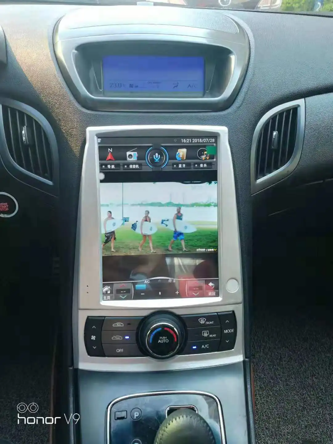 10," tesla стиль вертикальный экран Восьмиядерный Android 8,1 Автомобильный gps навигатор для hyundai Genesis 2009- с Apple carplay DSP