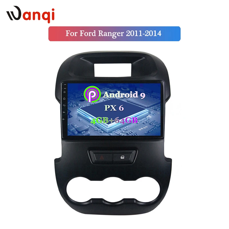 4G+ 64G Android 9,0 Автомагнитола для Ford Ranger 2011- Автомобильный dvd-плеер gps navi автомобильный аксессуар мультимедийный плеер