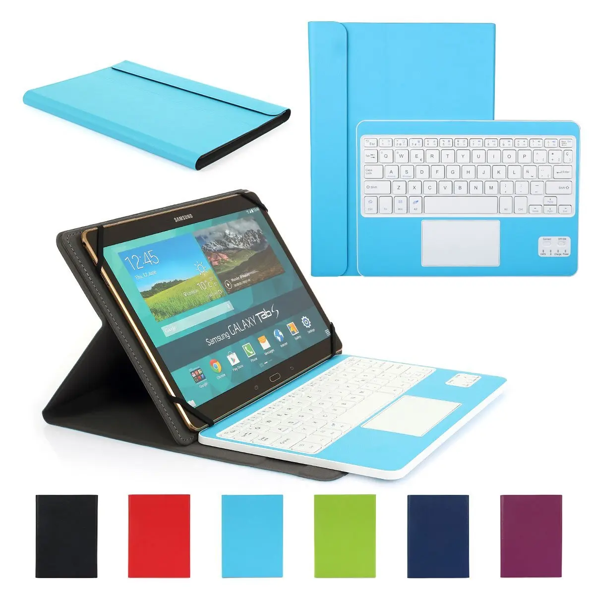  Bluetooth Keyboard Case Stand Cover For Samsung Galaxy Tab A Tab S 9.7