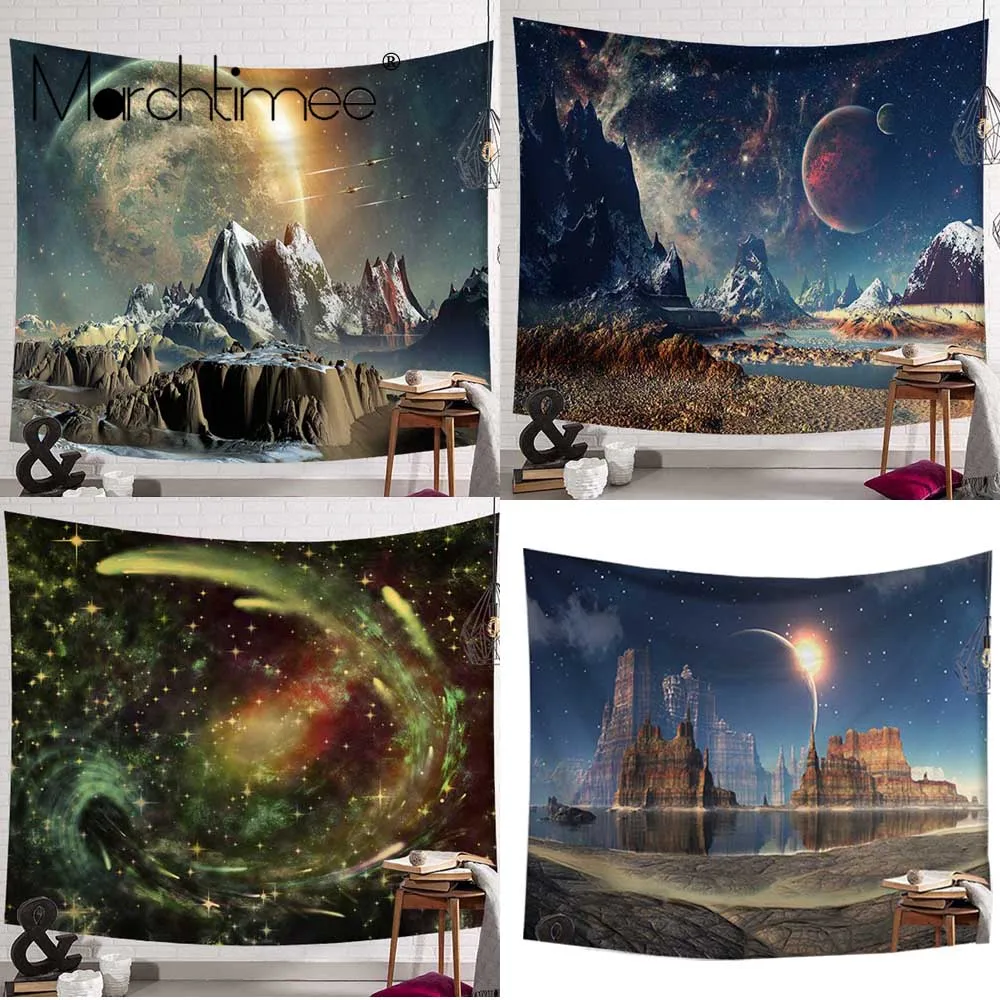 

Outer Space Star Tapestry Vast University Galaxy Sky Mercury Printed Home Decor Bedspread Wall Hanging Tapestries Yoga Mat