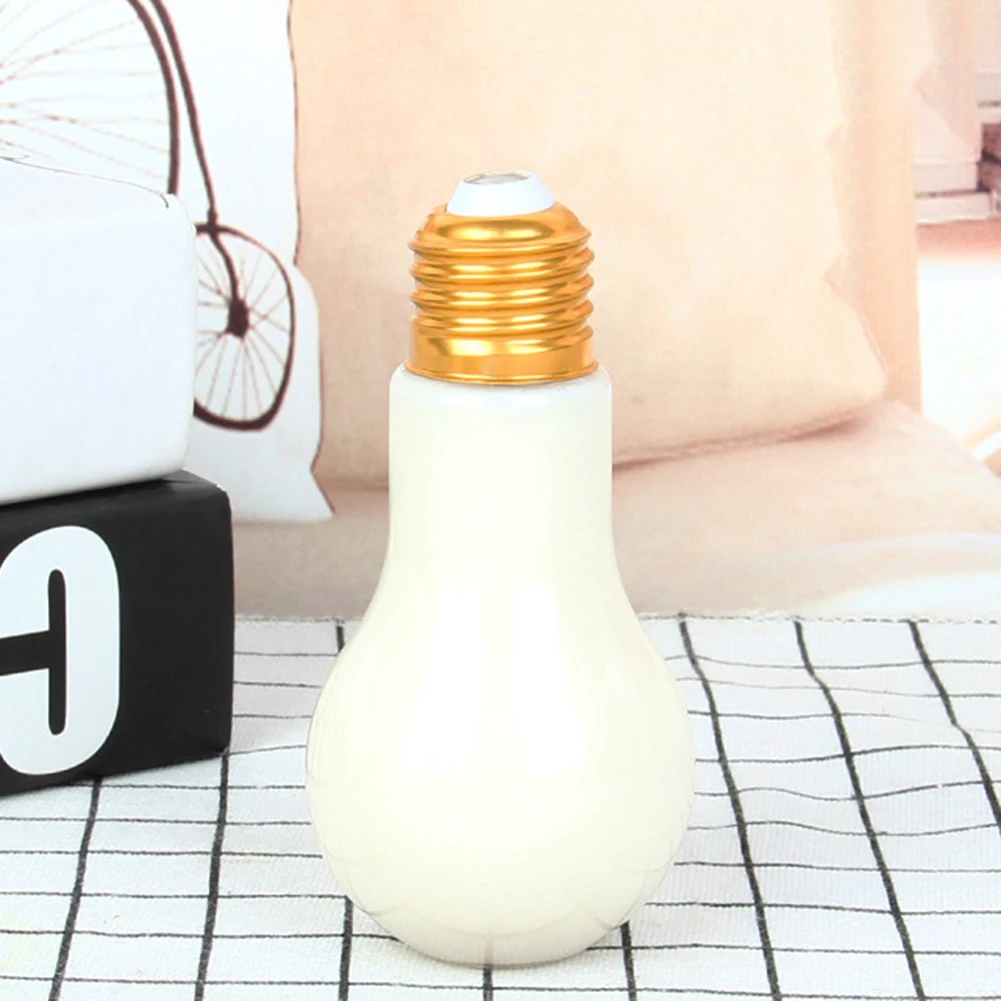 300 мл/400 мл/500 мл светодиодный светильник со светящимися лампочками, бутылка для воды, милый светильник с молочным соком, герметичная пластиковая лампочка серебристого и золотого цвета