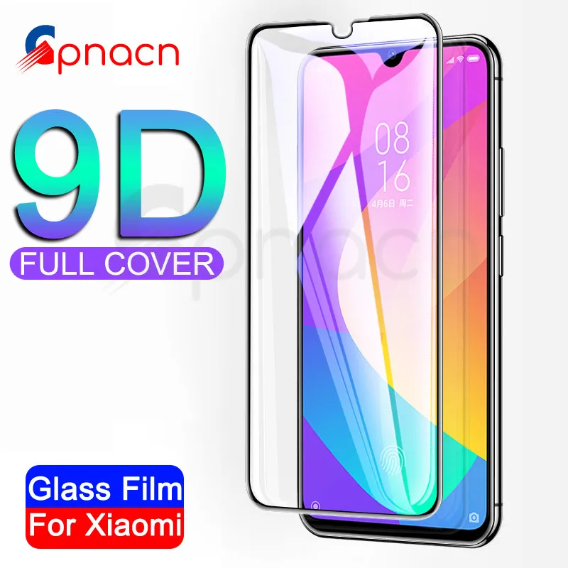 

9D Protective Glass on the For Xiaomi Mi 9 CC9 CC9E Mi 8 SE A1 A2 A3 Lite Pocophone F1 Tempered Screen Protector Glass Film Case