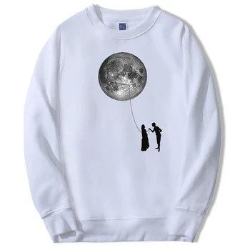 

Give You The Moon Couple Mens Sweatshirts Hoodie Fleece Couple Funny Streetwear Sportswear Crewneck Spring Autumn Sweatshirt