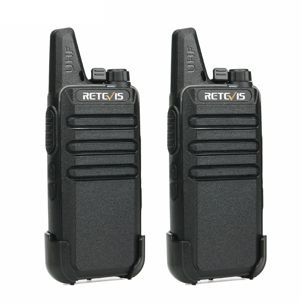2 шт. Retevis RT22 мини рация радио 2 Вт UHFVOX USB зарядка перезаряжаемая двухсторонняя радиостанция рация трансивер