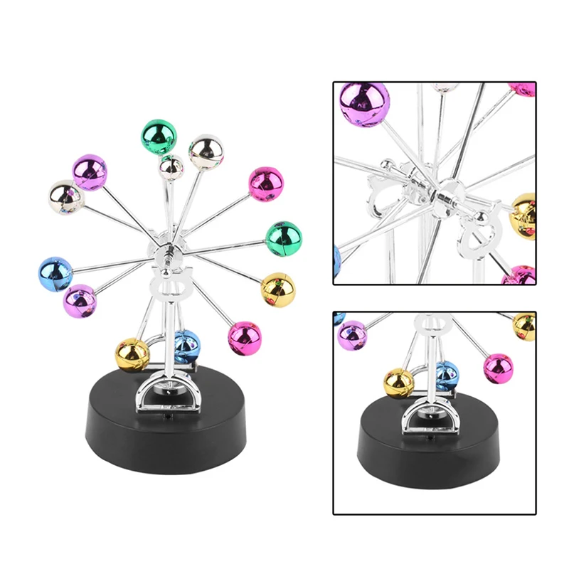 Креативное непрерывное движение колесо обозрения электрический DIY спиннинг красочные шары домашнее украшение для офисного стола детская Подарочная игрушка
