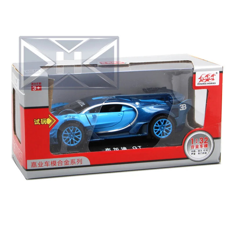 

1: 32 Bugatti G New Style Alloy Car Model Sports Car Model Furnishings Gift Light Included Light Sound Warrior