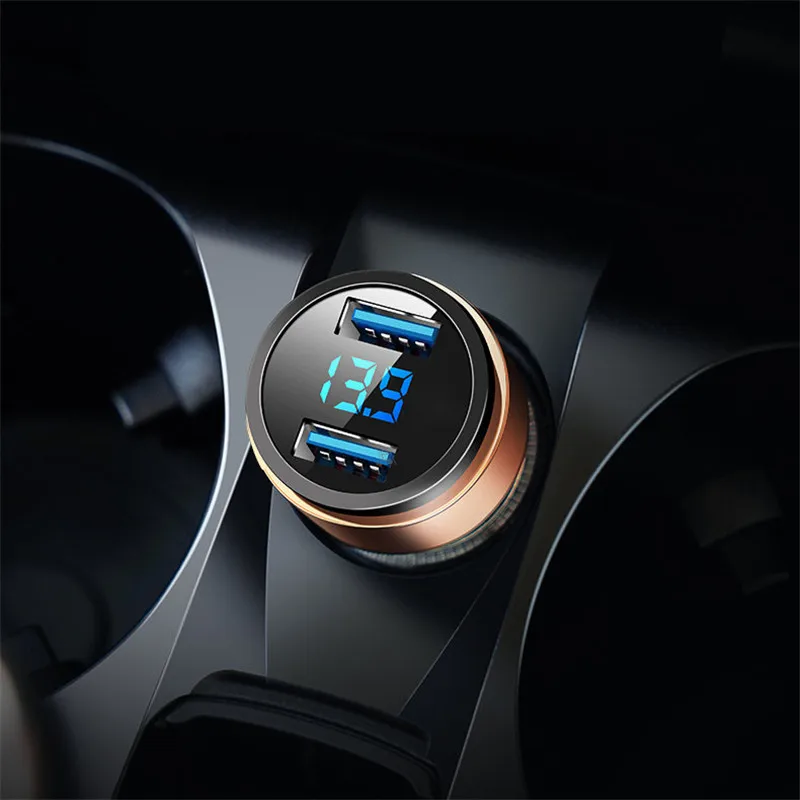 

3.1A Dual USB Car Charger LED Display For Nissan Teana ALTIMA X-Trail Qashqai Livina Sentra Sylphy Tiida Sunny March Murano Dayz
