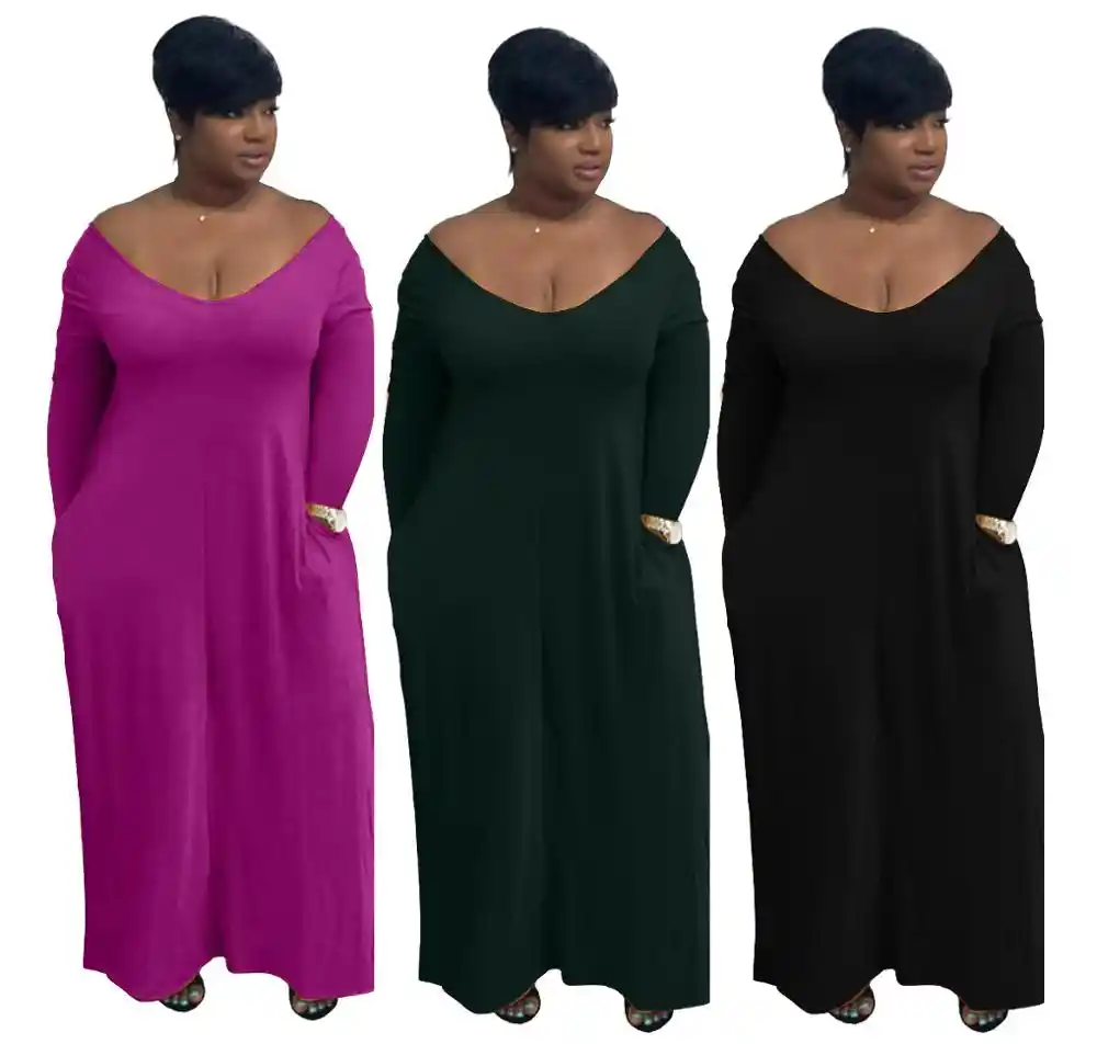 vestido longo manga comprida plus size