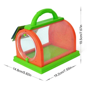 

Bug Box Small Pet Observation Box Children'S Portable Plastic Bug Cage Box Feeding Observation Experiment