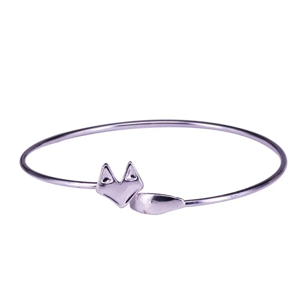 Модные браслеты с лисой и хвостом регулируемые для женщин подарок на день