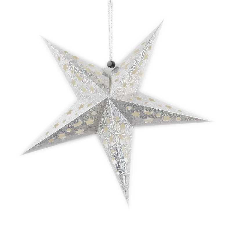 Рождественское украшение трехмерная бумага полый звездный орнамент Рождественская елка бумага звезда висящий Рождественский декоративный орнамент