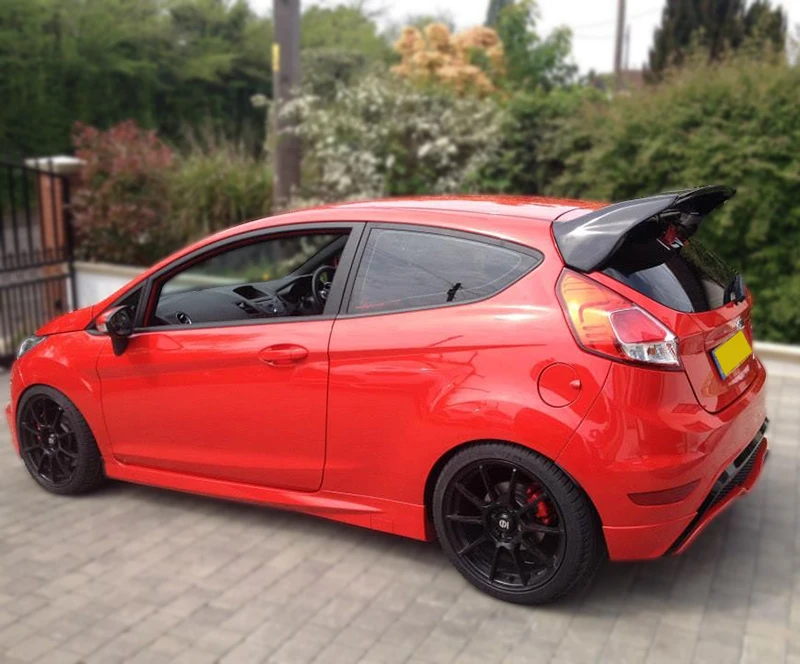 RS Style Portion Carbon Fiber Rear Spoiler Ford Fiesta ST Facelift 13