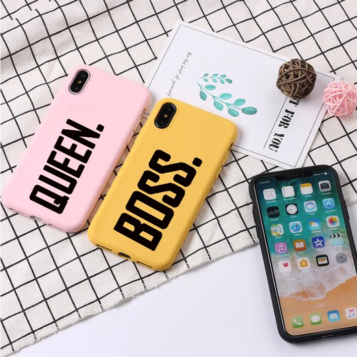 Чехол Lamocase Boss queen для iPhone 4 5 6 7 8 X XR XS Max Plus 11 Pro Max чехлы для iPhone Мягкий силиконовый чехол