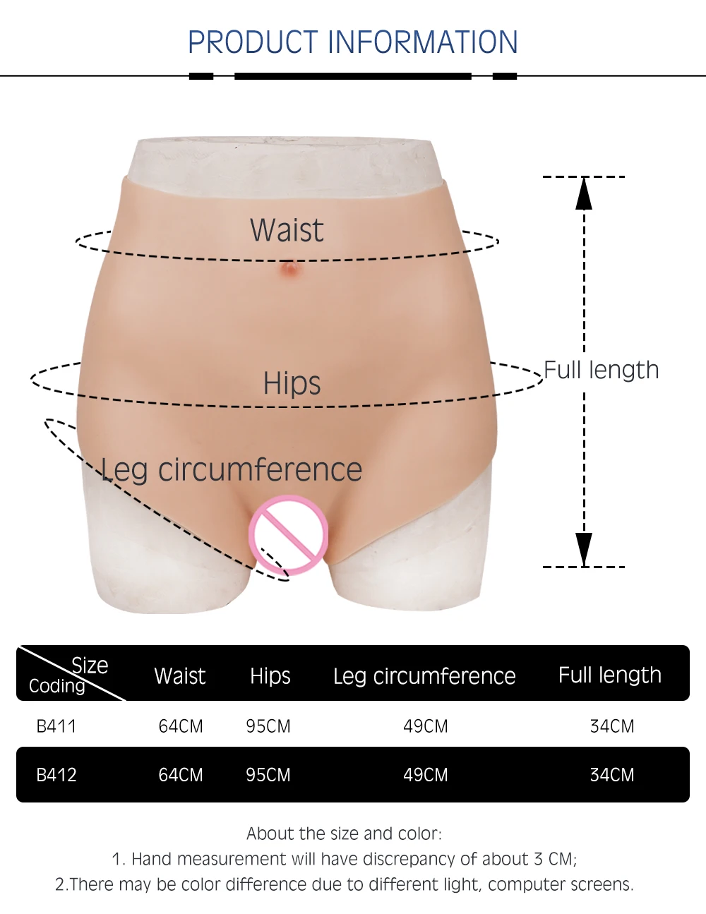 Female Fake Vagina Underwear Shapewear Control Panty With Pee Tube Insertable Pussy for CD COS Drag Queen Crossdresser Trans (2)